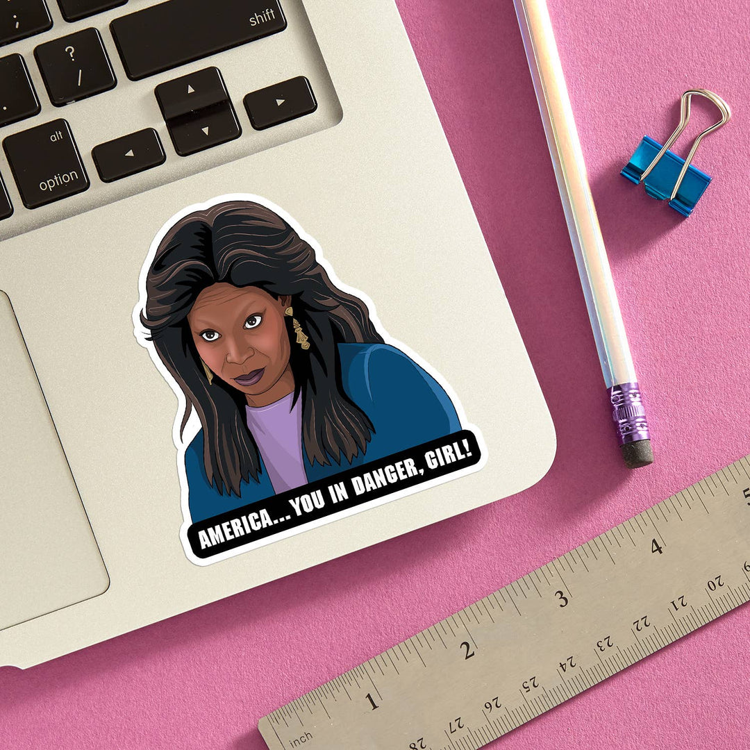 America, You in Danger Girl Sticker