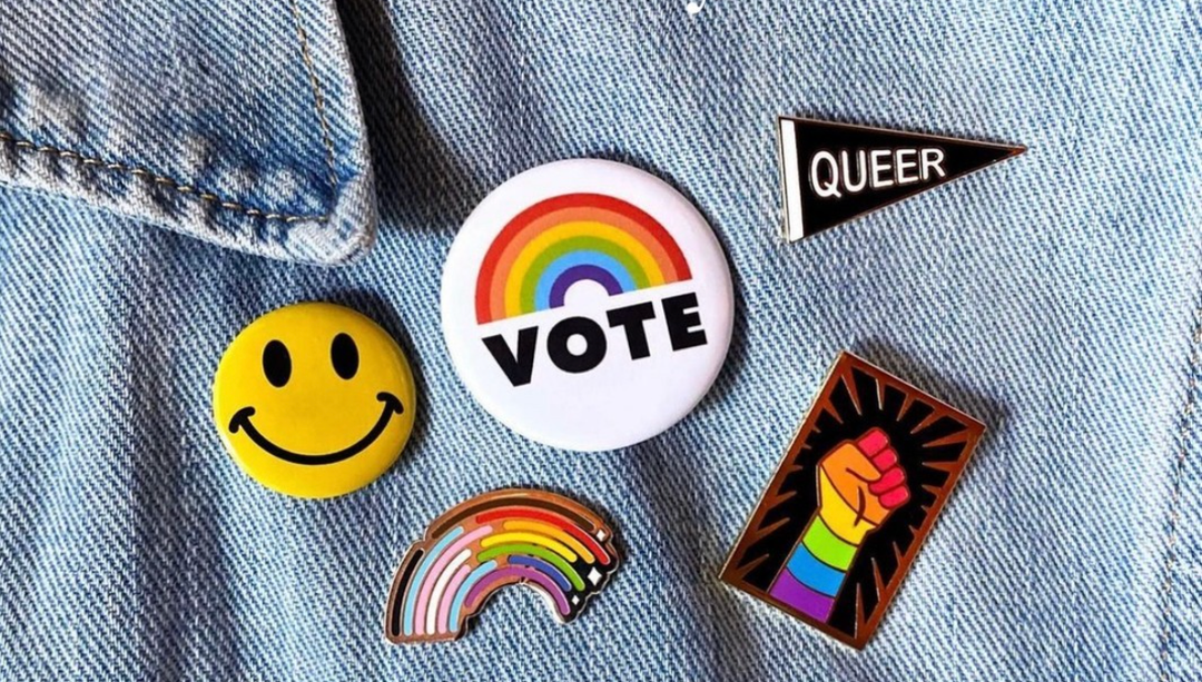 Vote Rainbow Button