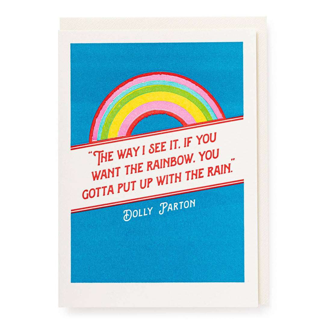 Dolly Parton Rainbow |  Greeting Card
