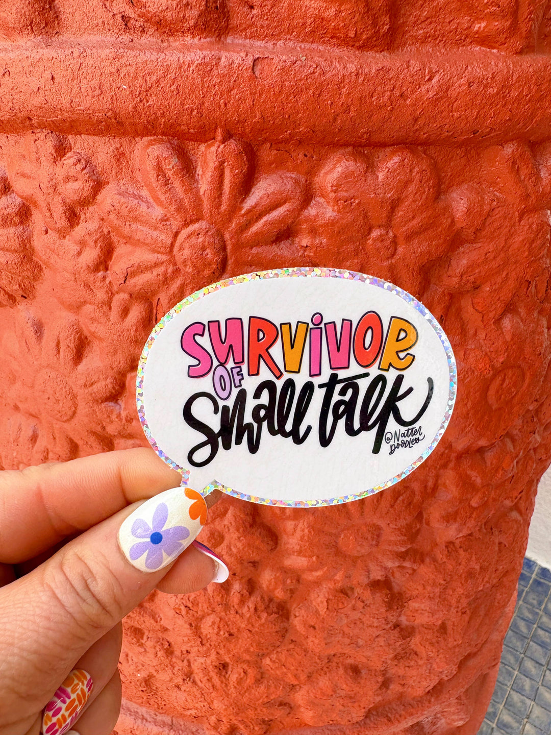 Survivor of Small Talk Sticker