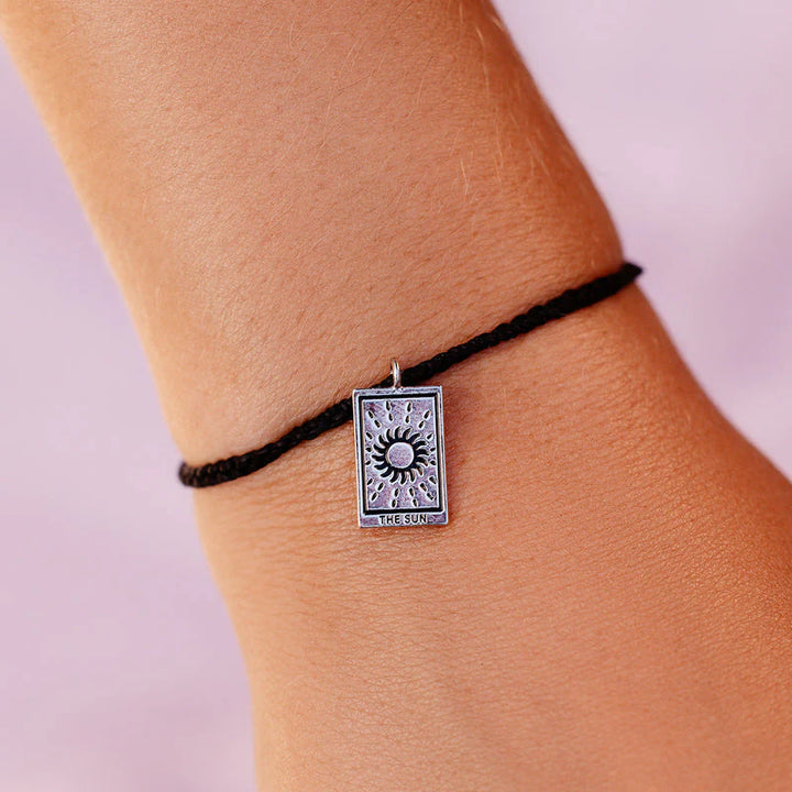 Pura Vida Sun Tarot Silver Bracelet