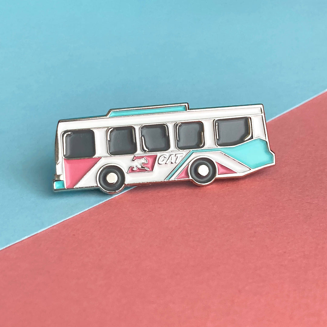 Retro Las Vegas CAT Bus Enamel Pin