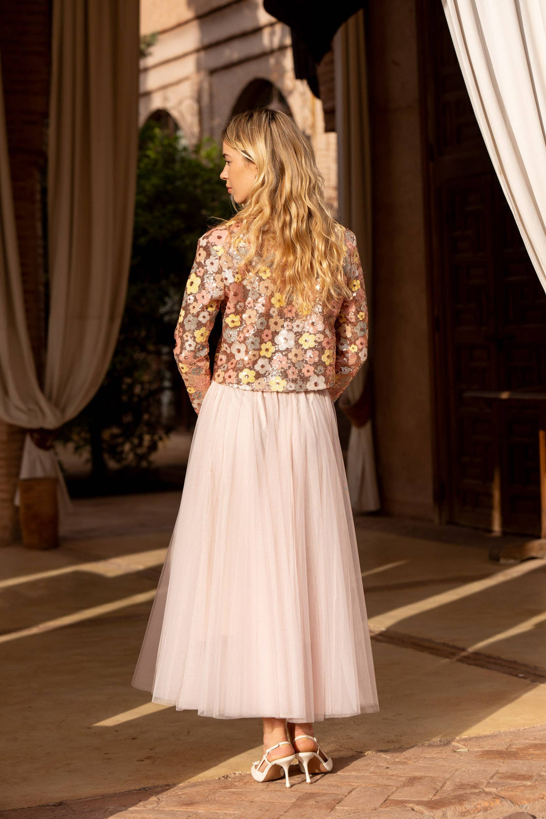 Floral Sequins Jacket