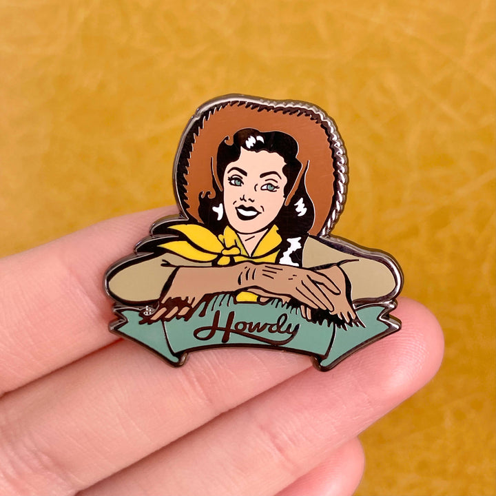 Add Some Western Flair with the Howdy Vickie! Pin