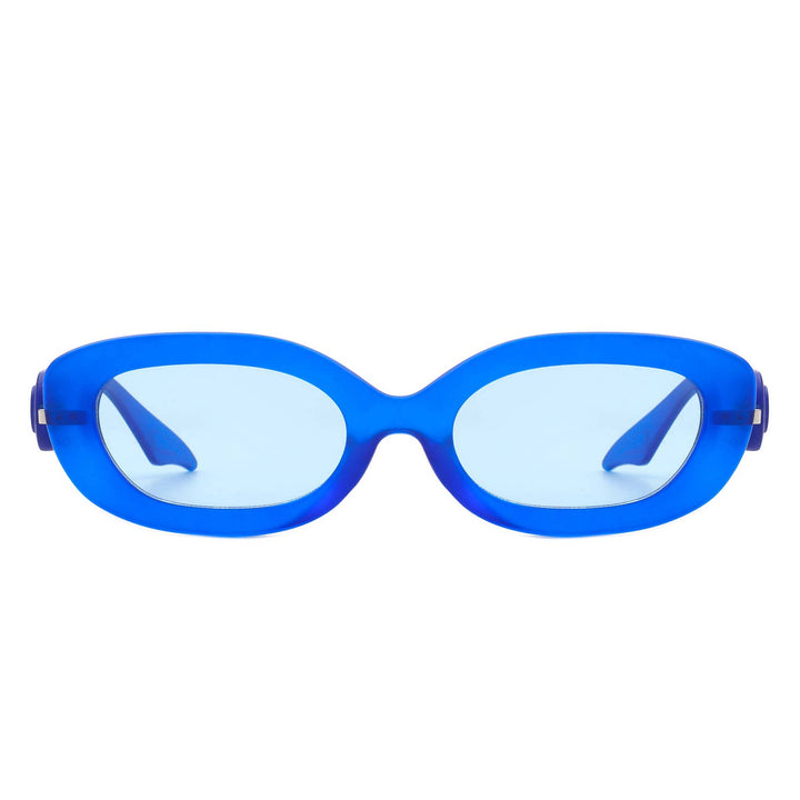 Oval Chic Fashion Sunglasses - Blue