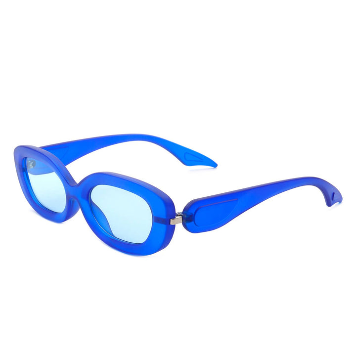 Oval Chic Fashion Sunglasses - Blue