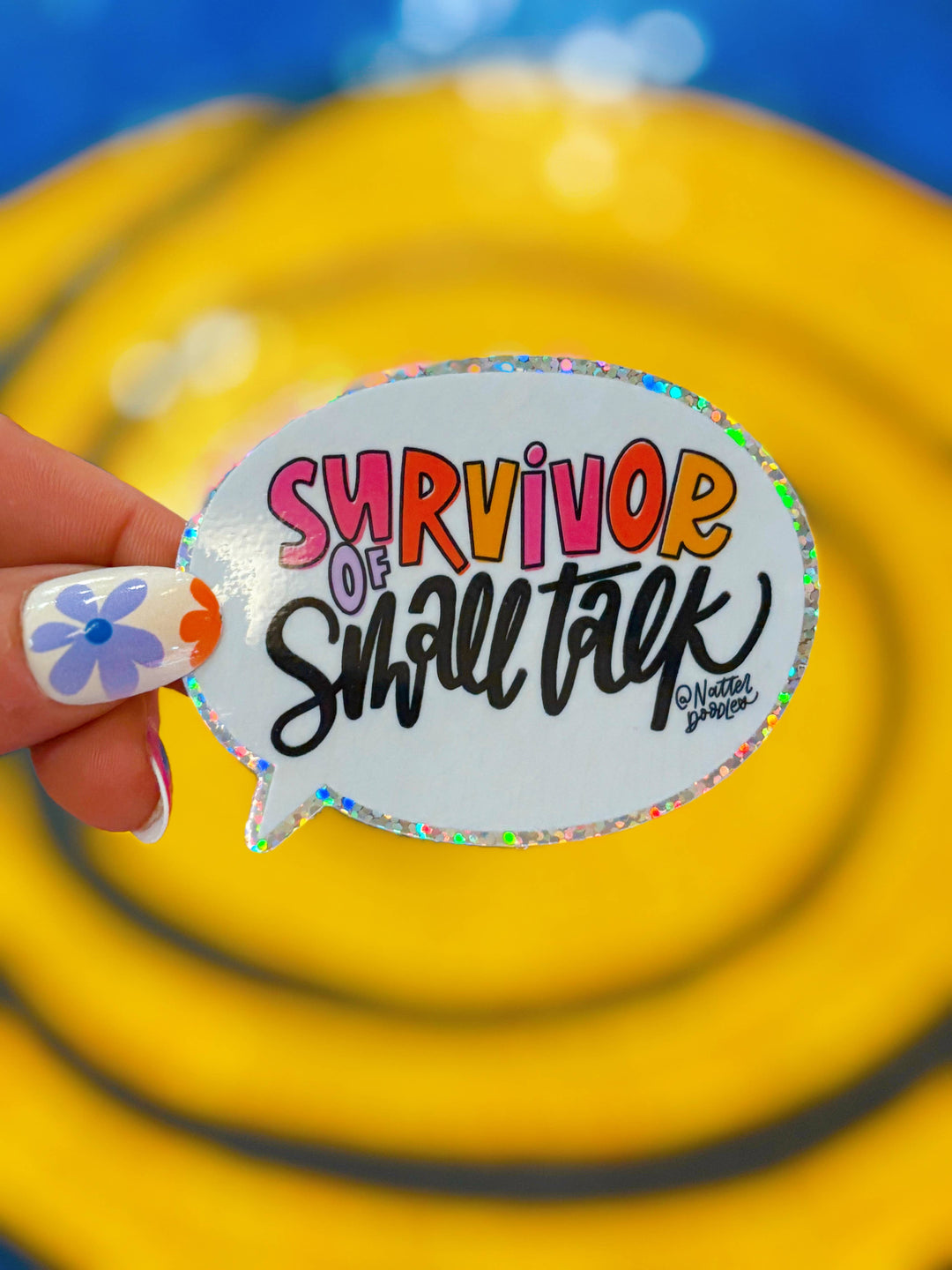 Survivor of Small Talk Sticker
