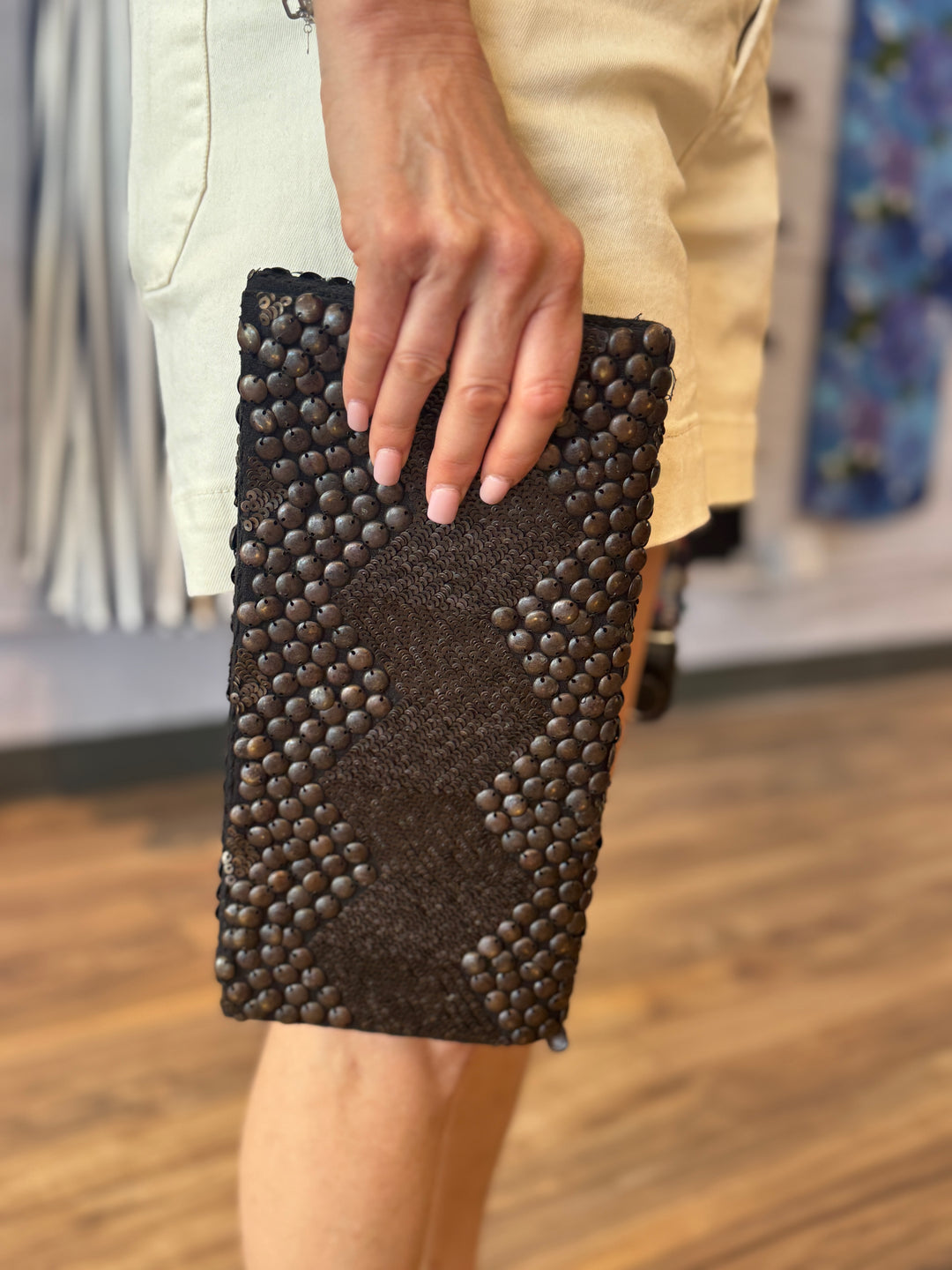 Old school Urban clutch with tags