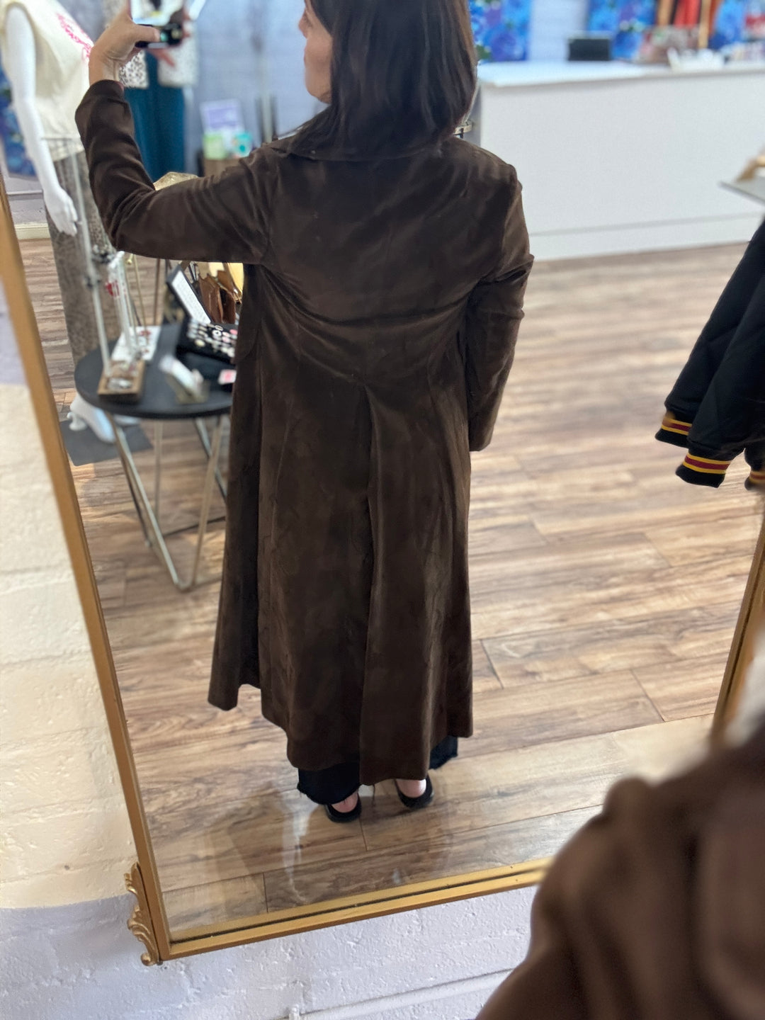 1970s Vintage Suede Trench Coat – Chocolate Brown