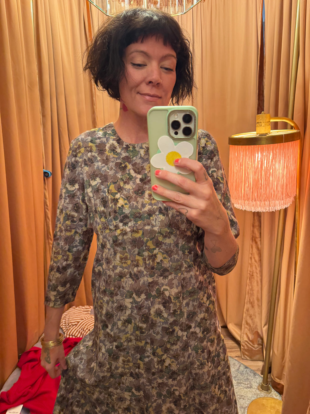 Vintage Autumn Bloom Dress