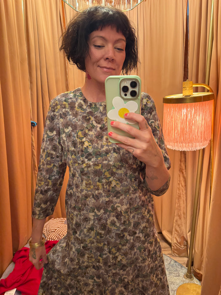 Vintage Autumn Bloom Dress