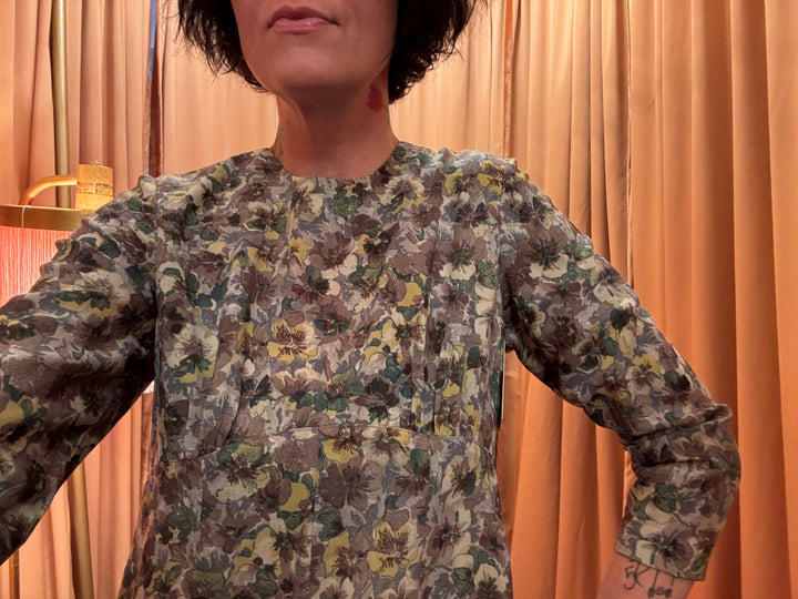 Vintage Autumn Bloom Dress