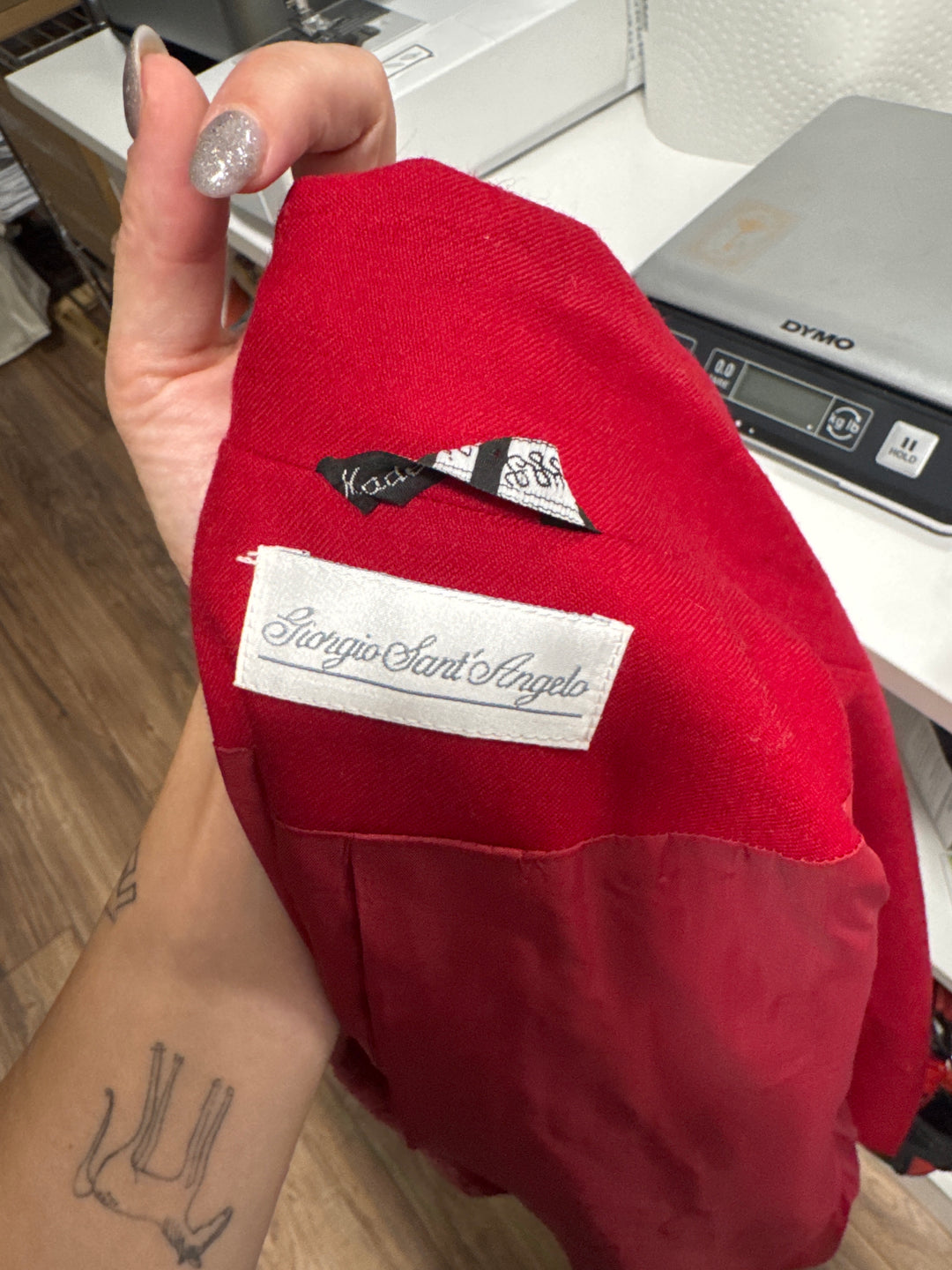 Giorgio Sant’Angelo Blazer – Red Wool 1980s Designer Classic