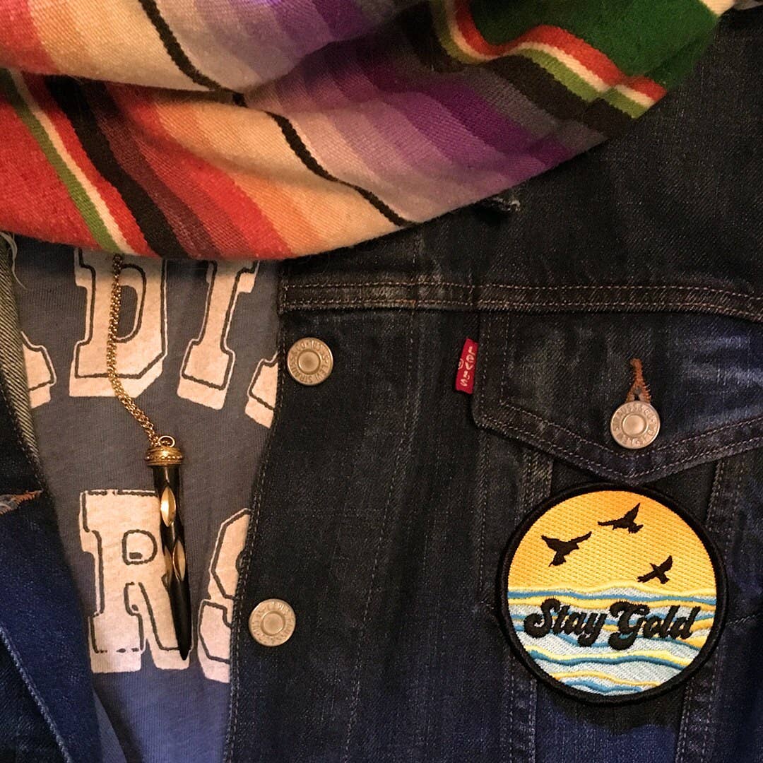 Stay Gold- Iron On Patch