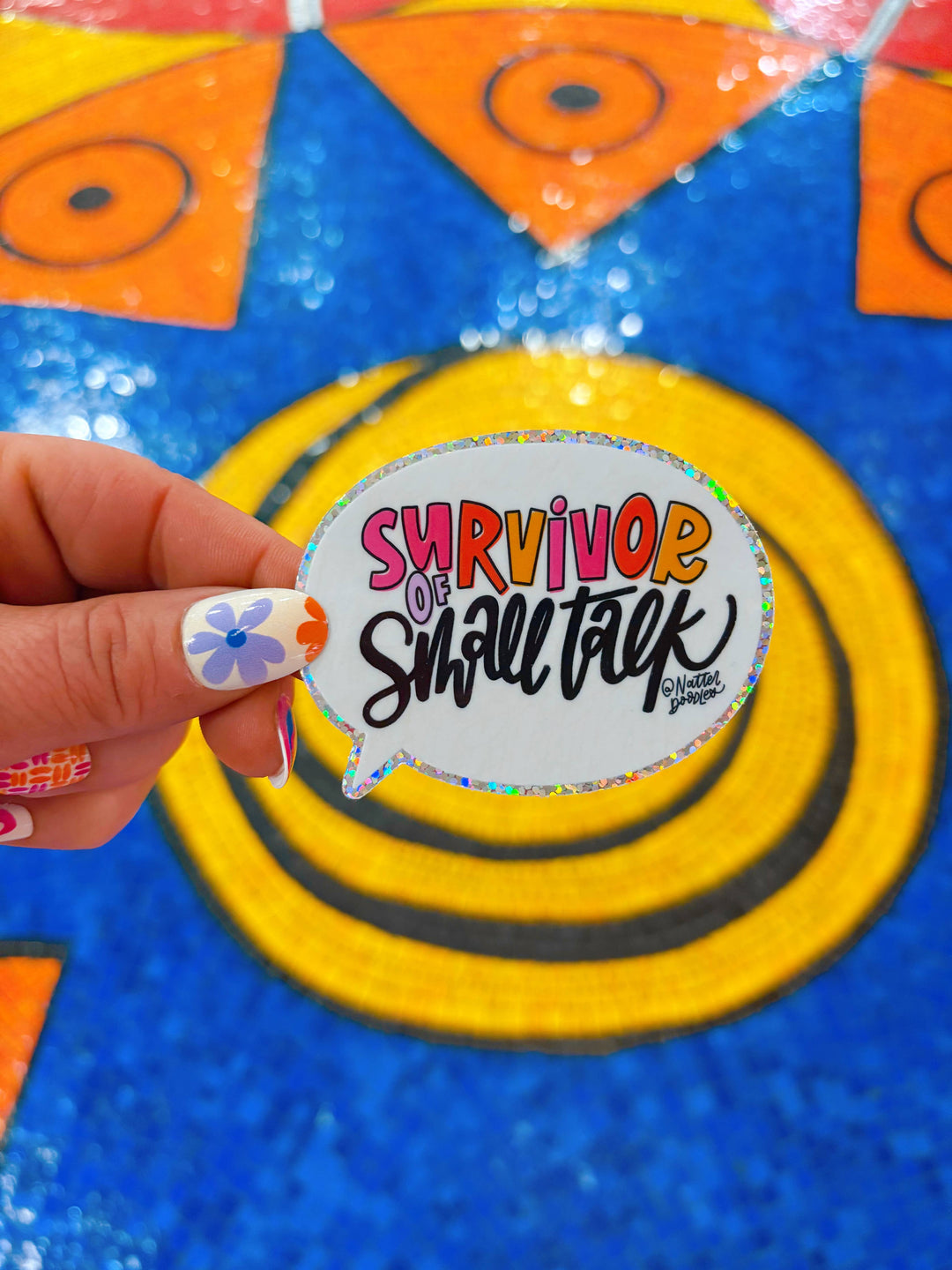 Survivor of Small Talk Sticker