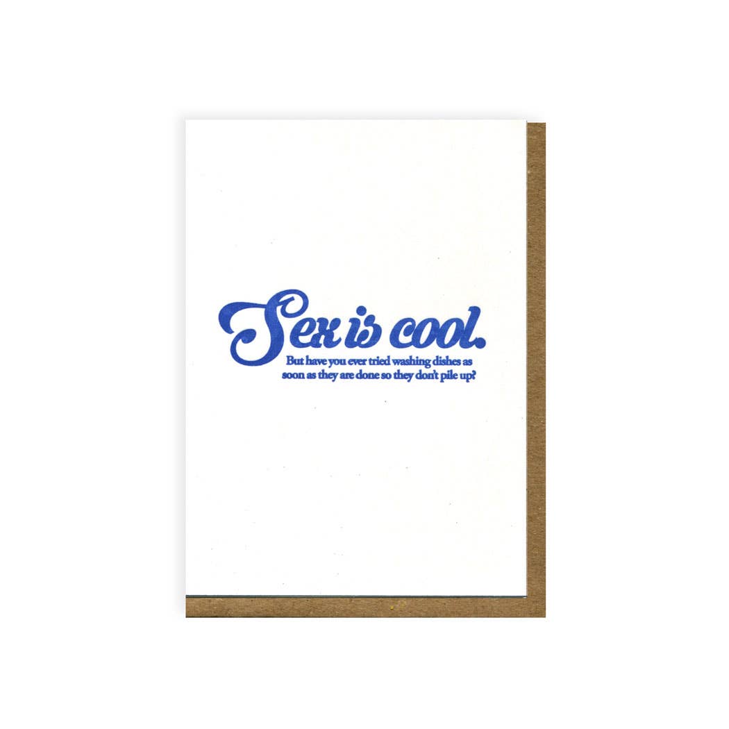 Sex Is Cool Greeting Cards
