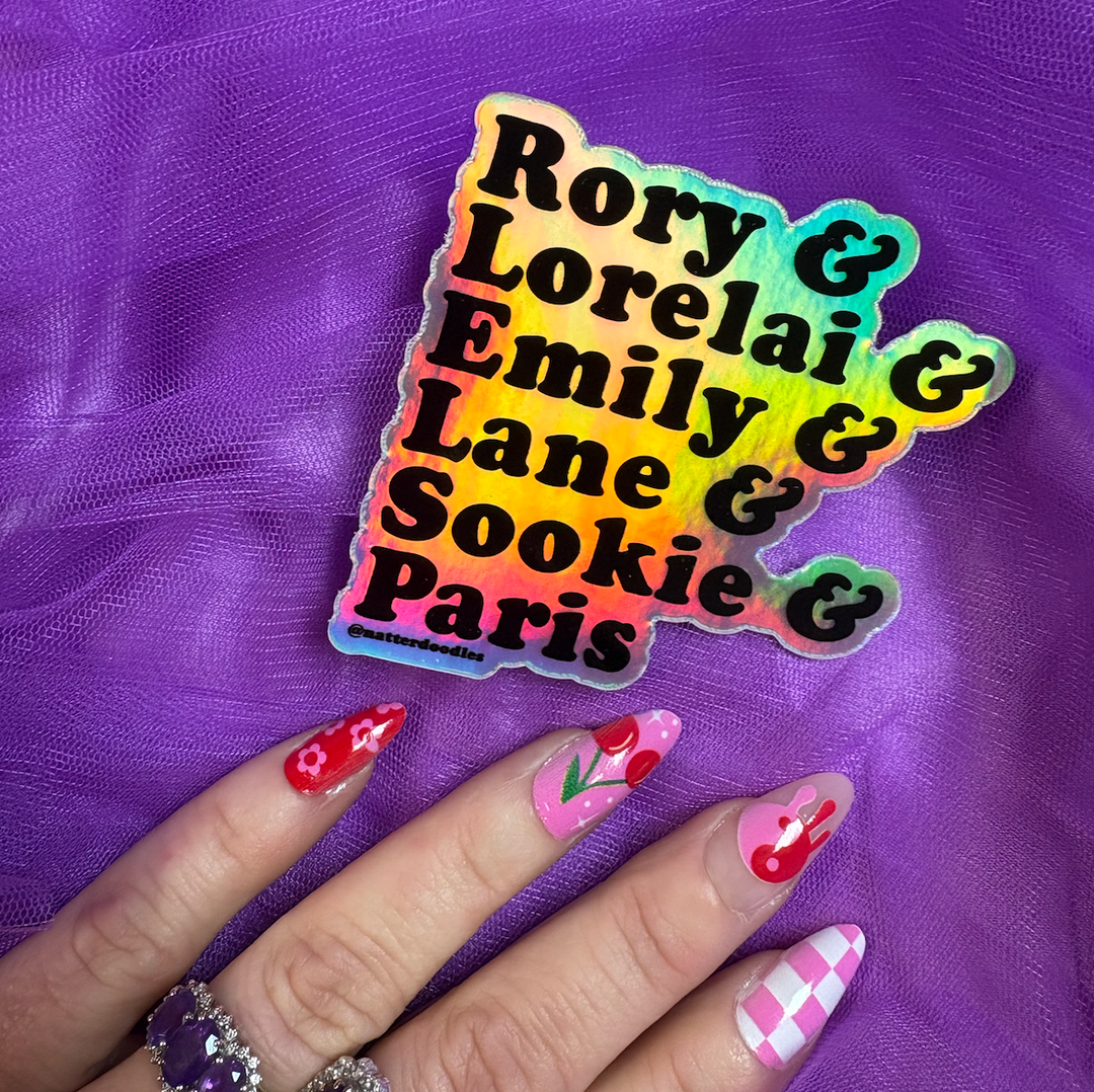 Gilmore Girl Women Holographic Sticker