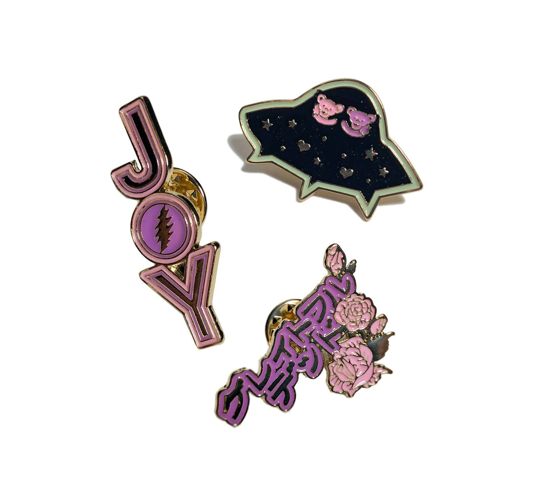 Trixy Starr X Grateful Dead Pin Set