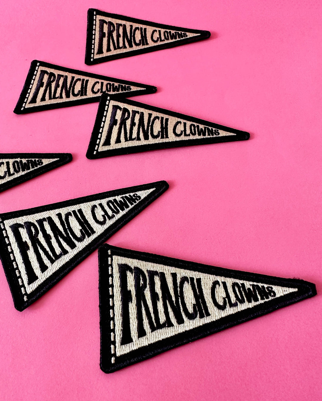 French Clowns- Iron on Patch