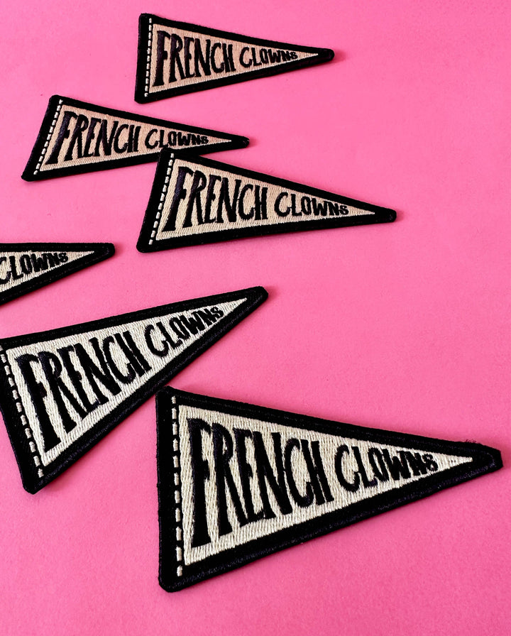 French Clowns- Iron on Patch