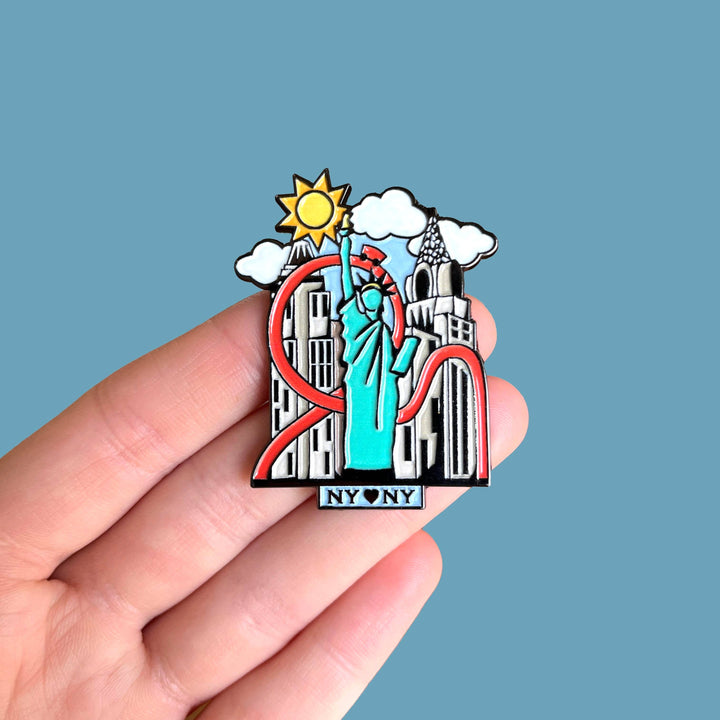 Big Apple NYNY Roller Coaster Pin