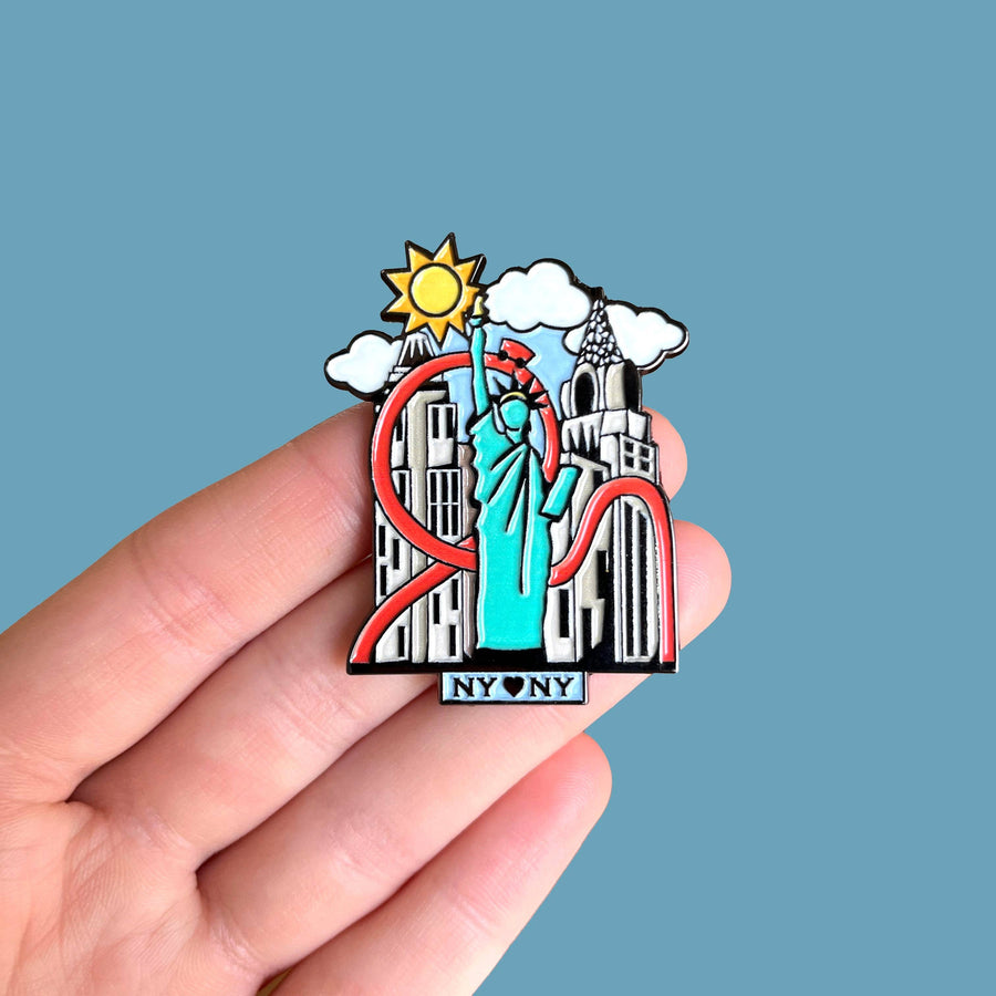 Big Apple NYNY Roller Coaster Pin