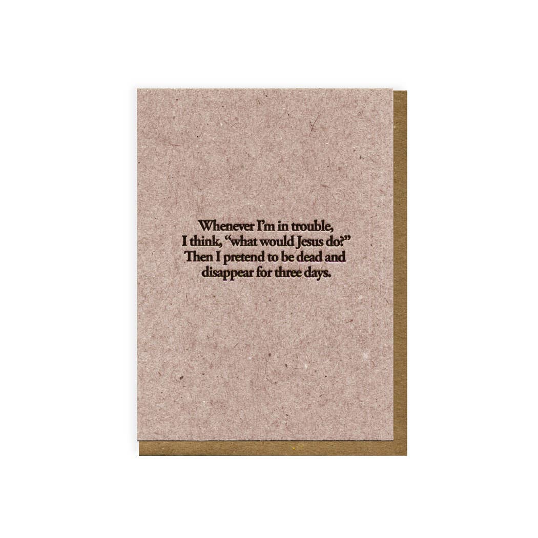 Times of Trouble Greeting Card