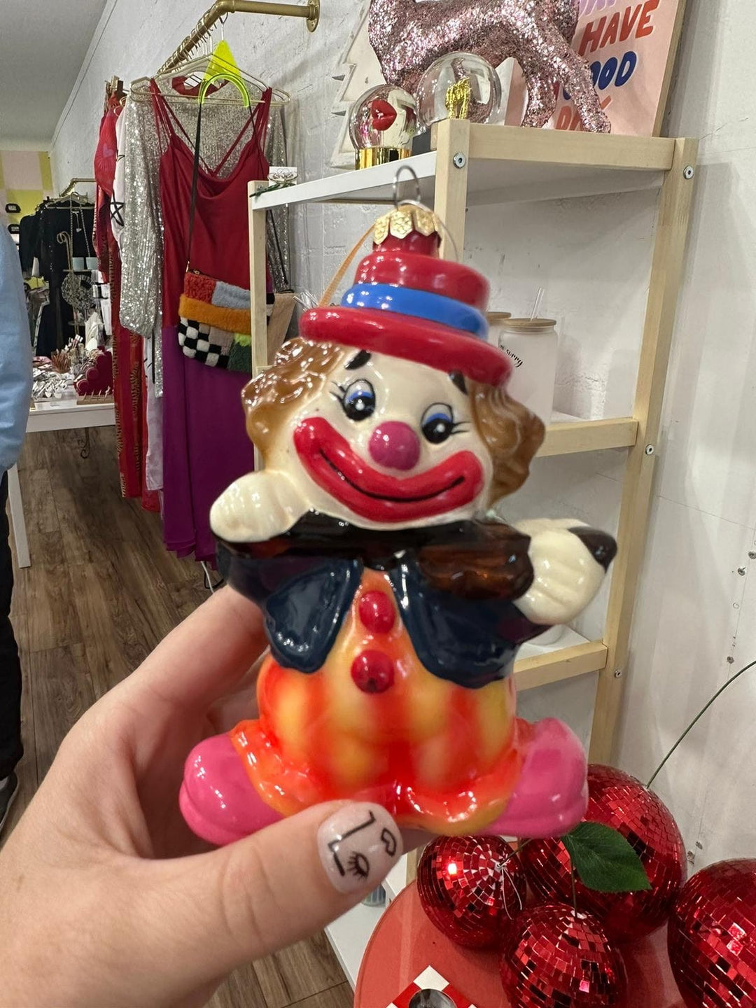 Cody & Foster Clown Ornaments