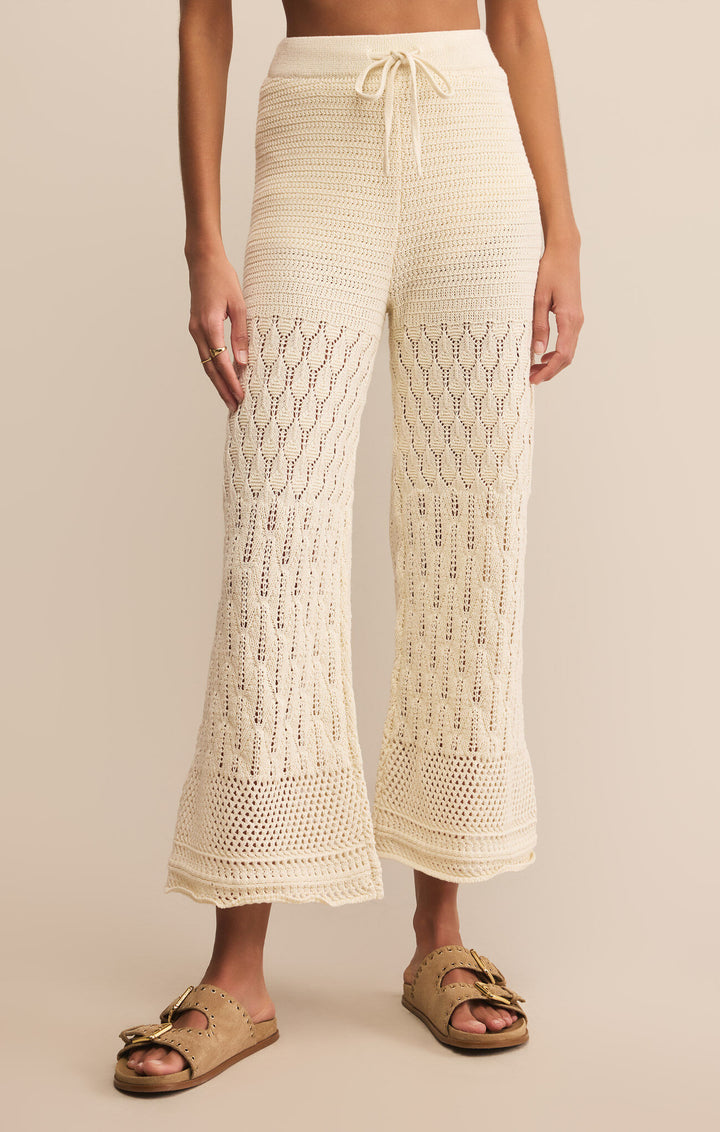 Z Supply Adia Crochet Pant - Sea Salt