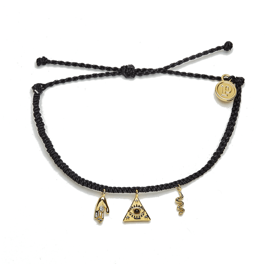 Pura Vida Mystics Mixed Gold Charm - For the love, LV