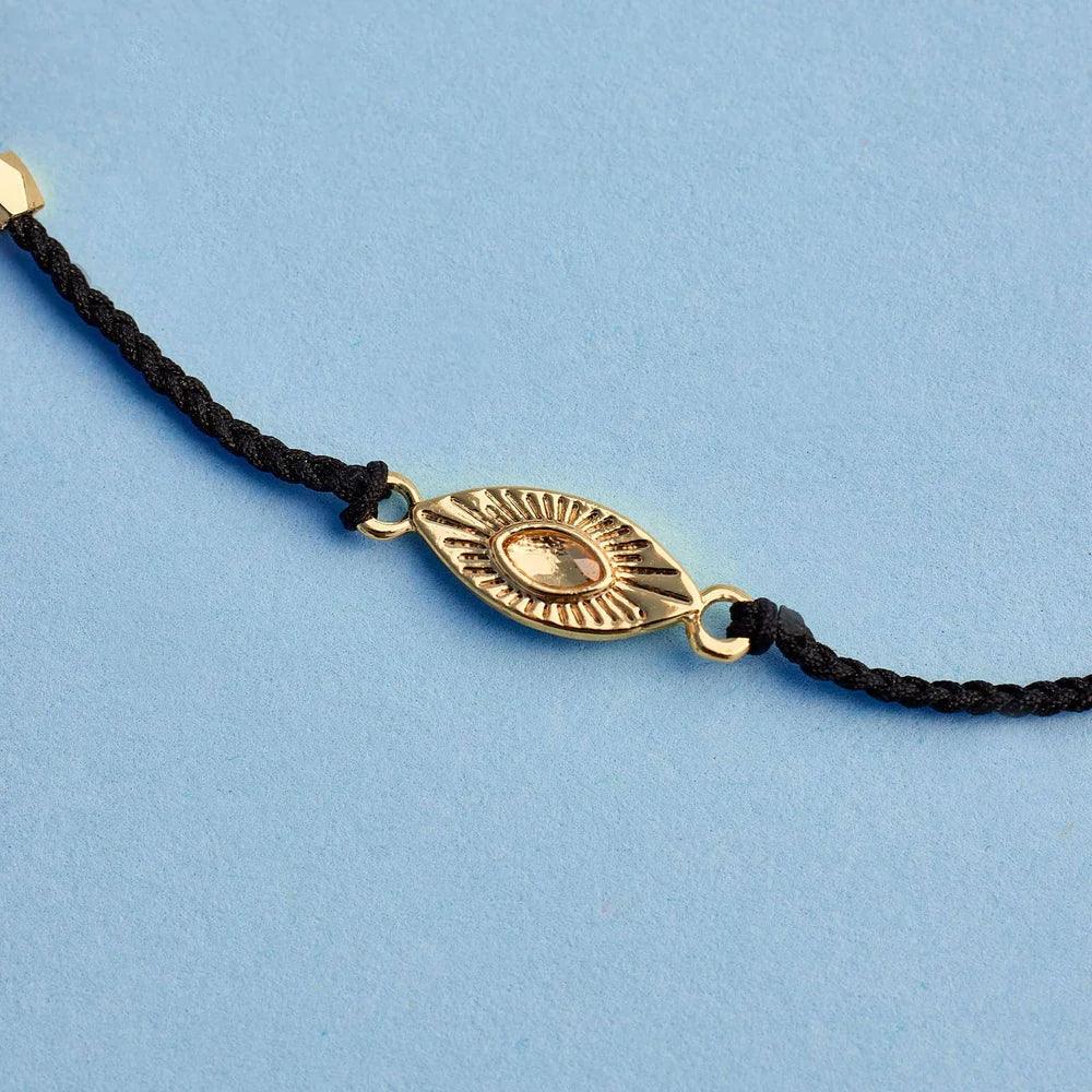 Pura Vida Sunburst Eye Charm Gold Bracelet - For the love, LV