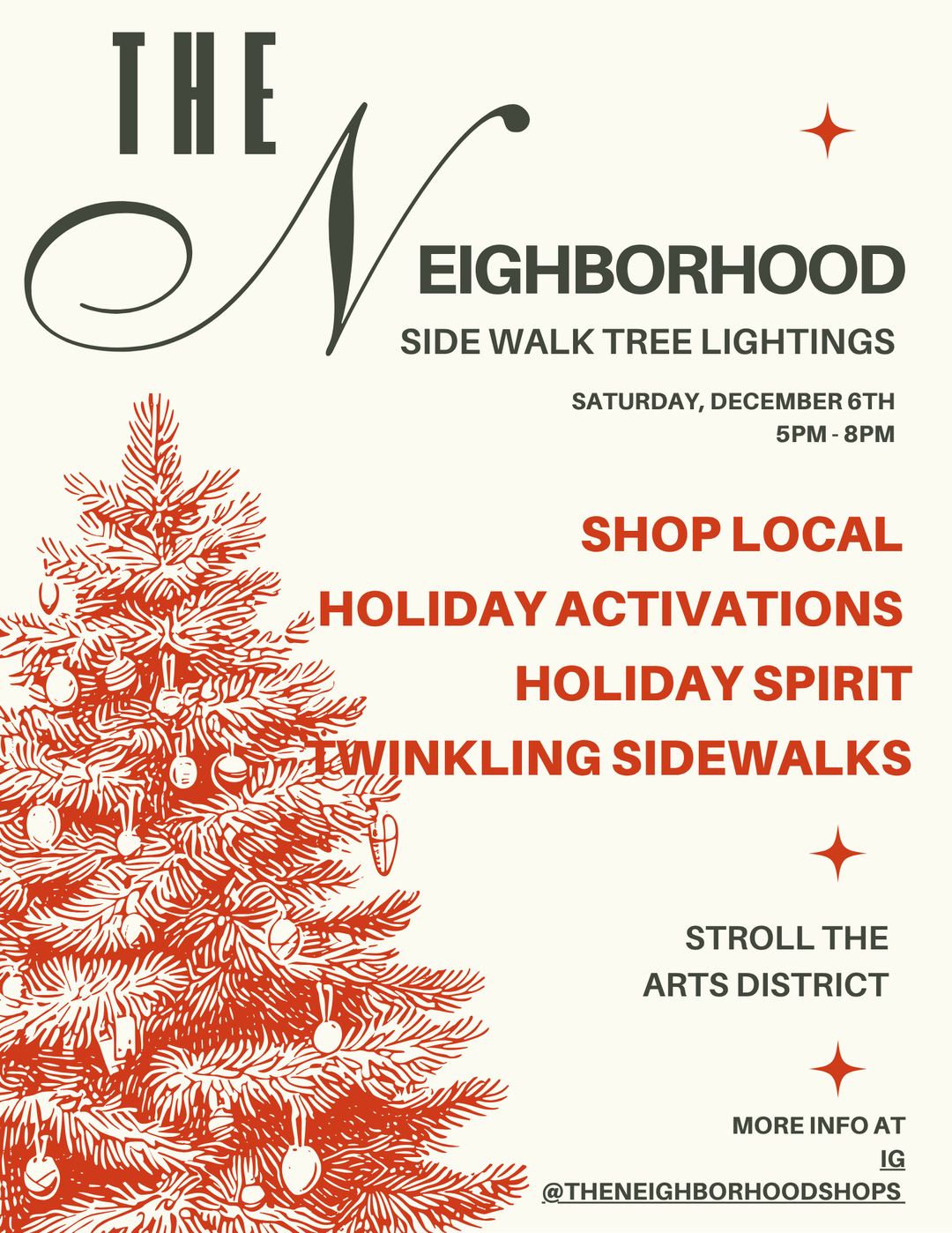 For the Love LV boutique holiday display encouraging customers to Shop Small in Las Vegas