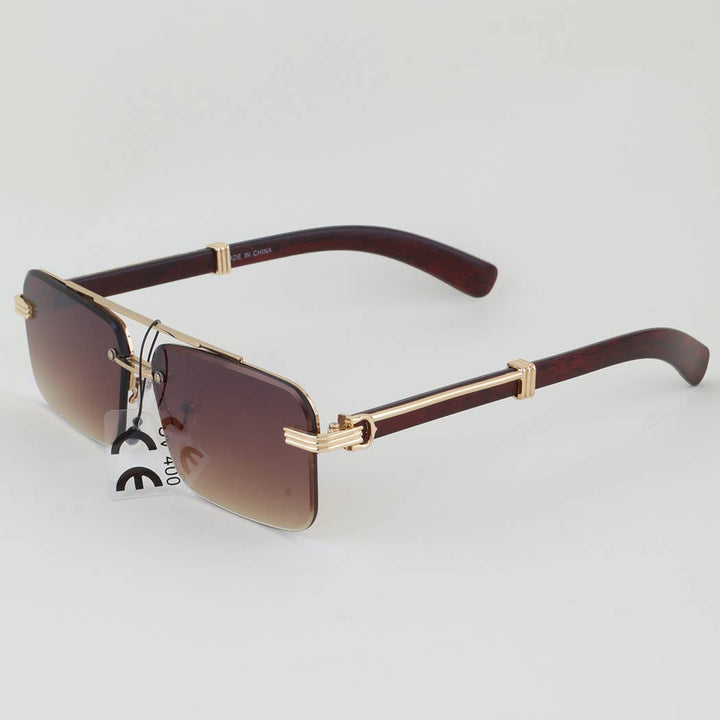 Greek Modern Straight Aviator Sunglasses