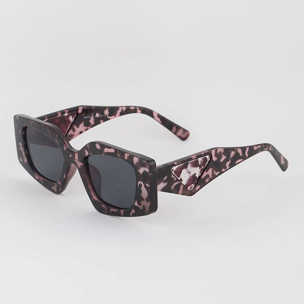 Marble Side Cut Sunglasses