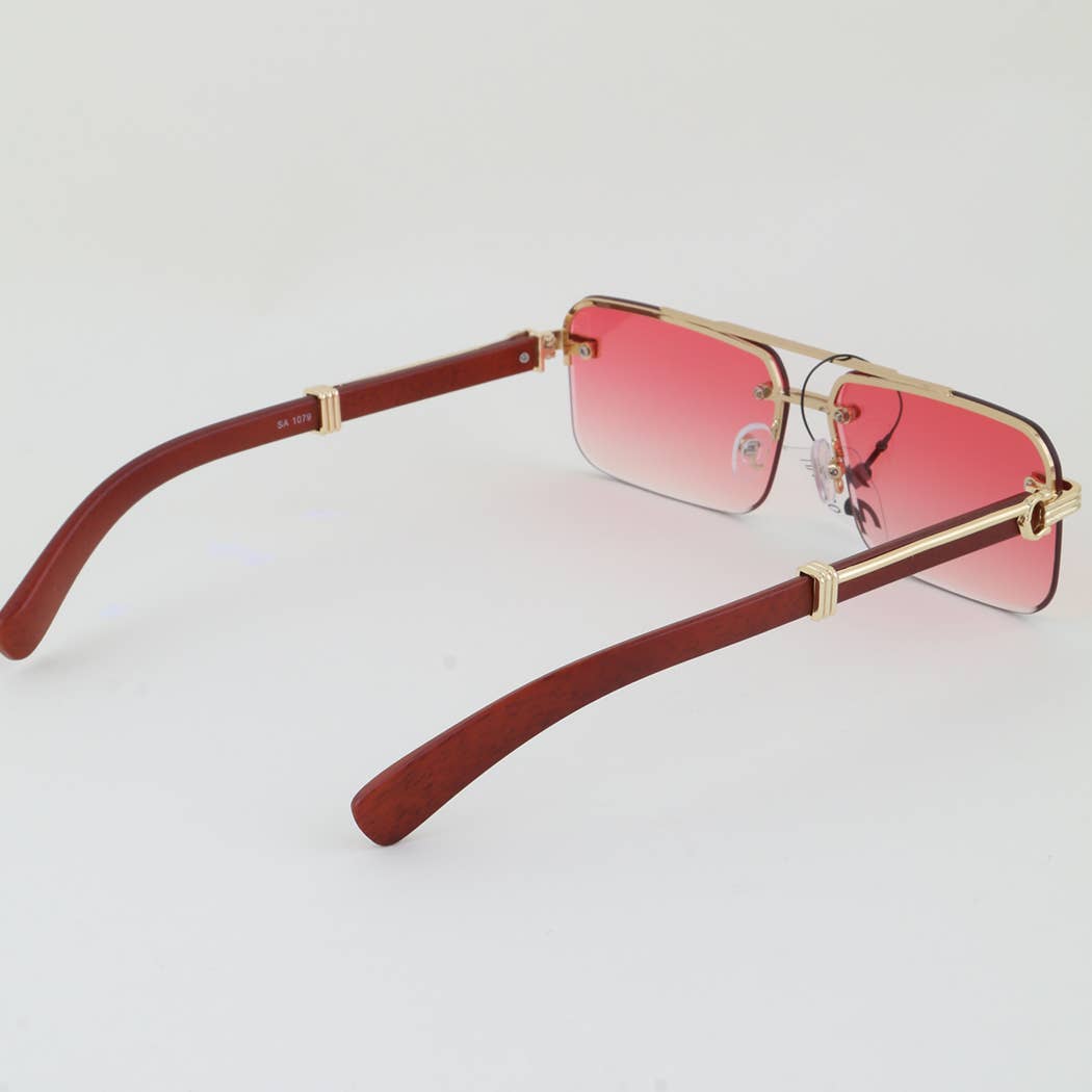 Greek Modern Straight Aviator Sunglasses