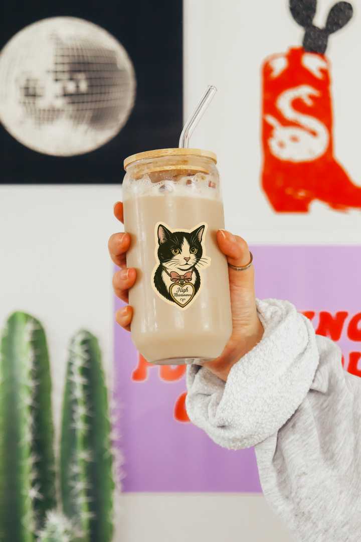 High Maintenance Cat Sticker 