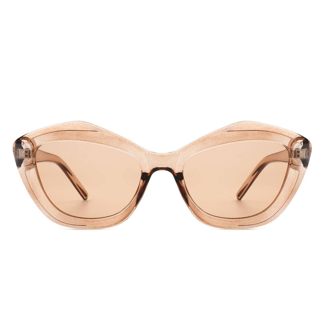 Geometric Retro Irregular Fashion Cat Eye Women Sunglasses - For the love, LV