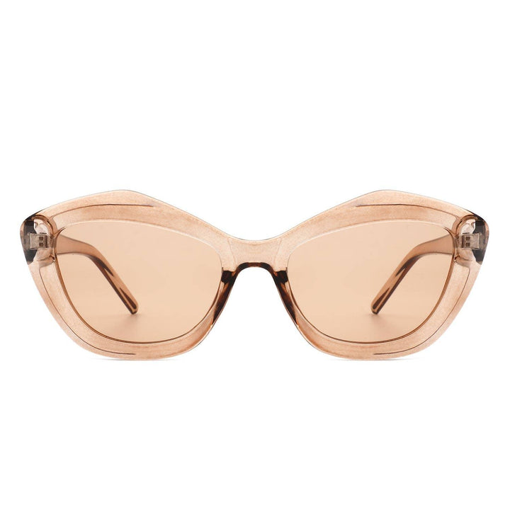 Geometric Retro Irregular Fashion Cat Eye Women Sunglasses - For the love, LV