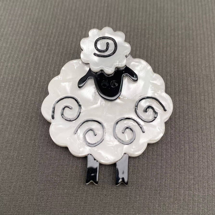 Acrylic Sheep Brooch