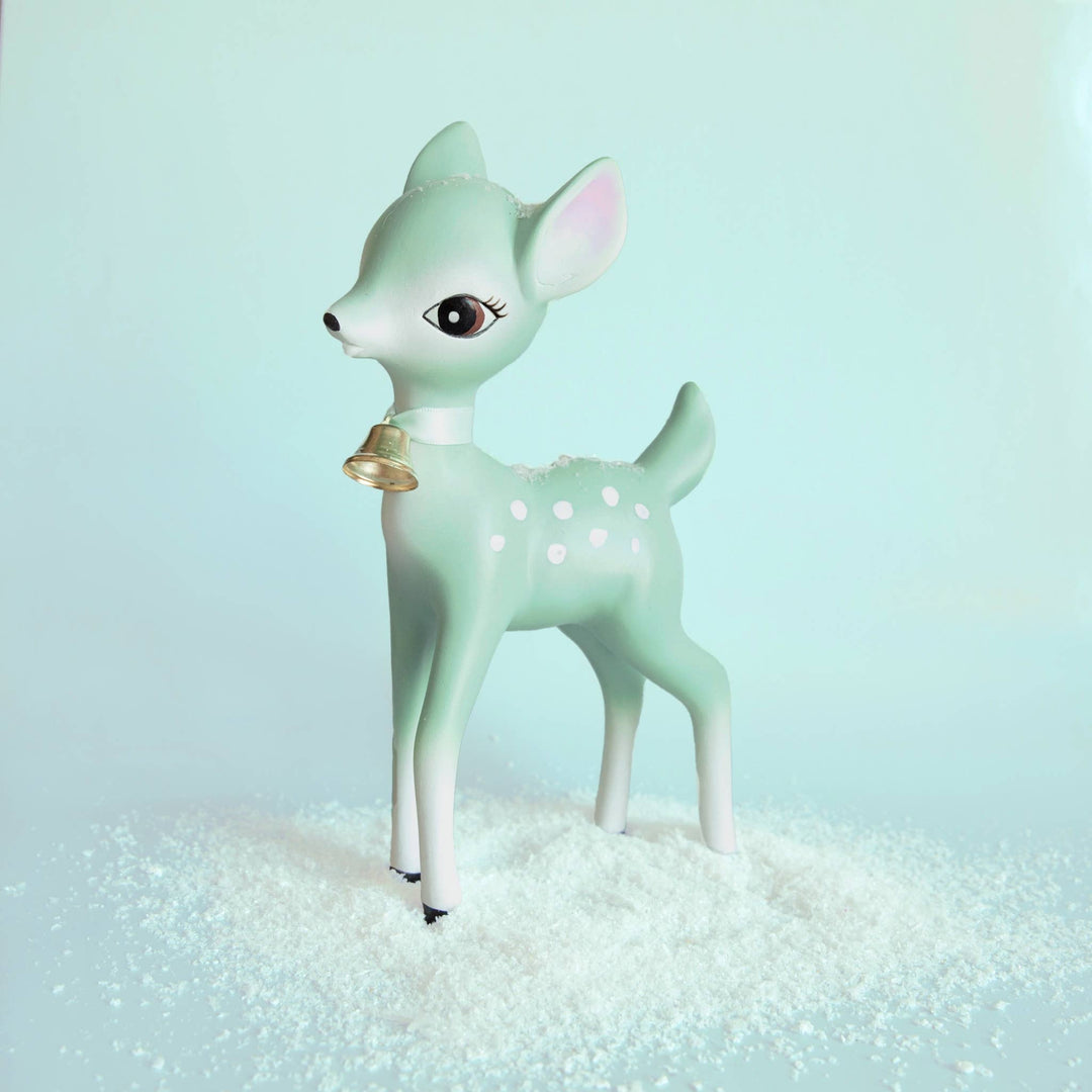 Holiday Retro Deer Figurine | Mint