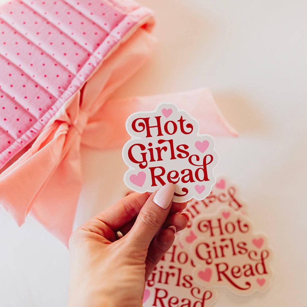 Hot Girls Read Sticker