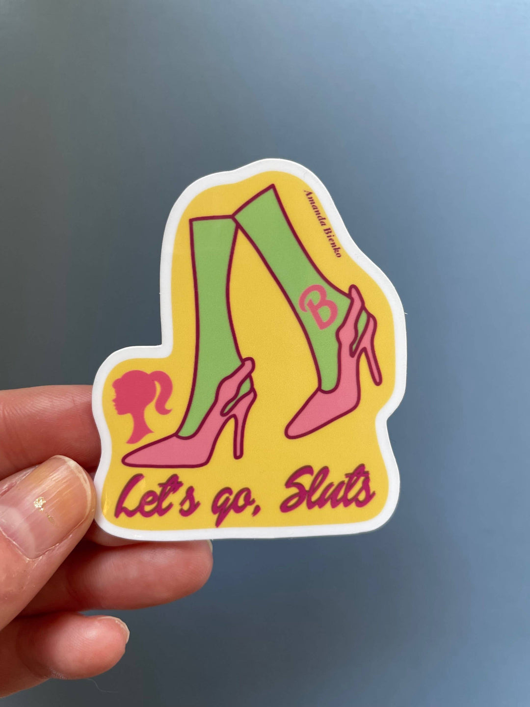 Barbie Feminist Vinyl Sticker – Championing Sexual Freedom