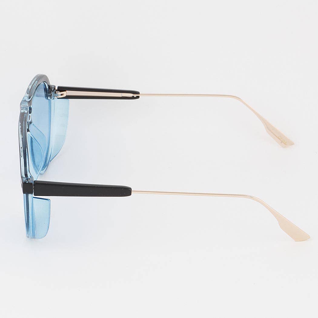 Bright Tinted Aviator Sunglasses