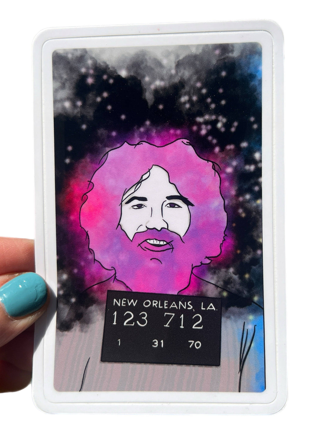 Jerry Busted Down in New Orleans Sticker