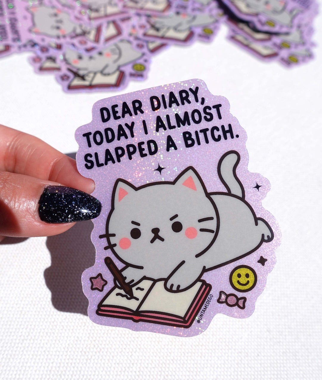 Dear Diary Cat Sticker
