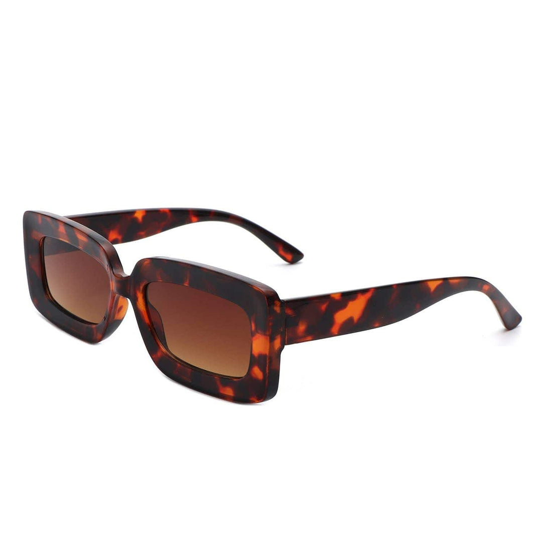 Rectangle Flat Lens Fashion Tinted Square Sunglasses - For the love, LV