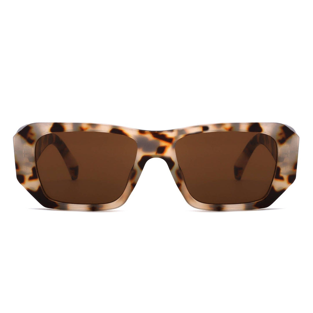 Oversized Angular Rectangle Sunglasses