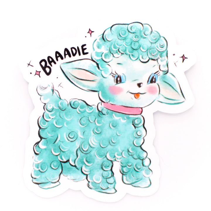 Little Baddie Lamb Vinyl Sticker