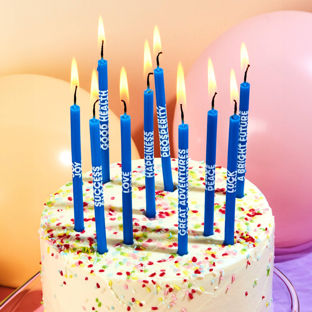 Wishing You: Long 5" Birthday Candles