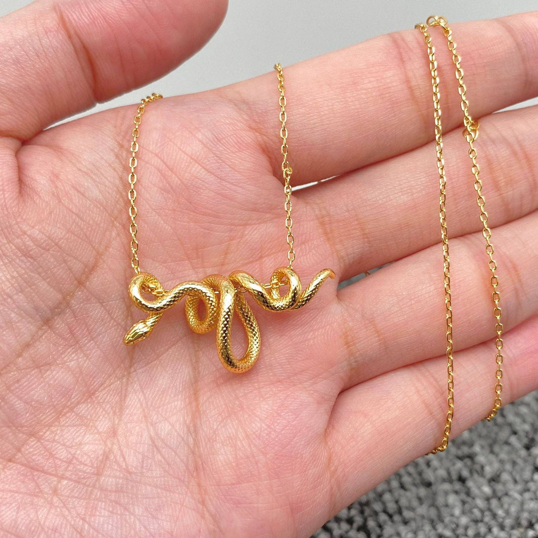 Python Winding Snake Necklace